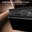 For Samsung Galaxy Z Fold8 Case Magnetic Rotating Kickstand Hard PC Phone Cover with Tempered Glass Film - Black / Dark Grey - 7