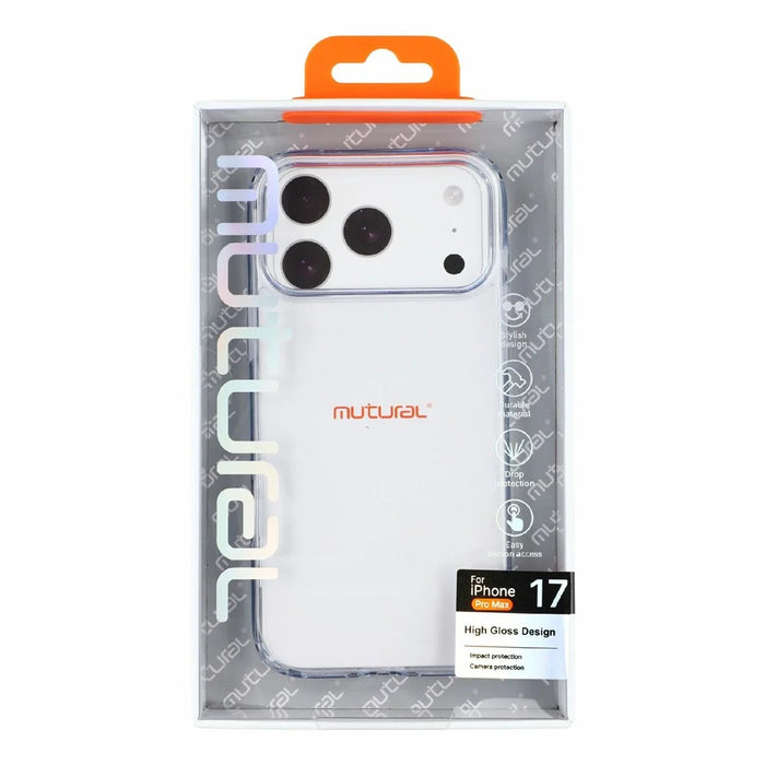MUTURAL for iPhone 18 Pro / 17 Pro Case Rounded Edge TPU + PC Clear Phone Cover - Transparent - 7