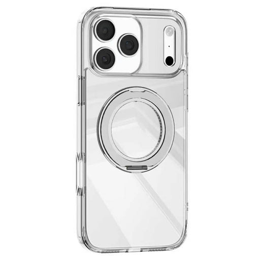 MUTURAL for iPhone 18 Pro Max / 17 Pro Max Case with Magnetic Rotatable Kickstand PC + TPU Clear Phone Cover - Transparent - 1