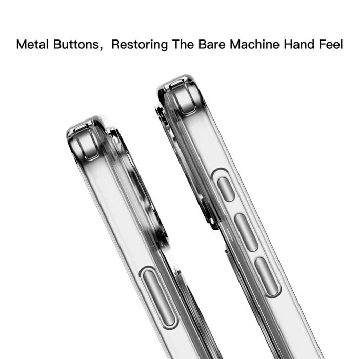 MUTURAL for iPhone 18 Pro / 17 Pro Case with Magnetic Rotatable Kickstand PC + TPU Clear Phone Cover - Transparent - 7