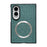 For Samsung Galaxy Z Fold8 Magnetic Case Drop-Proof PC + Cloth Back Phone Cover - Green - 1