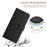 For Samsung Galaxy S26+ Case Wallet Imprint PU Leather Flip Folio Phone Cover - Black - 4