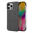 For iPhone 16 Pro Max Magnetic Case Lens Frame Kickstand Matte PC Frameless Phone Cover - Black - 1