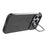 For iPhone 16 Pro Max Magnetic Case Lens Frame Kickstand Matte PC Frameless Phone Cover - Black - 2
