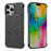 For iPhone 16 Pro Max Magnetic Case Lens Frame Kickstand Matte PC Frameless Phone Cover - Black - 5