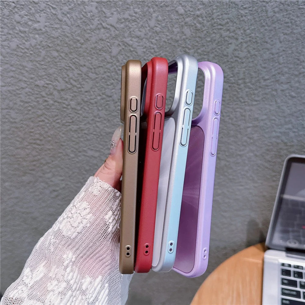For iPhone 17 Pro Max Case Large Camera Cutout Aurora CD Pattern PC + TPU Phone Cover - Black - 6
