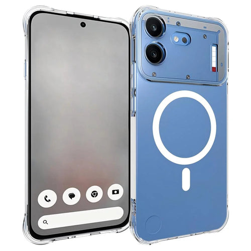 WANLONFENG for Nothing Phone (4b) TM1 Series 2.0mm Magnetic Case Clear TPU Phone Back Cover - Transparent - 1
