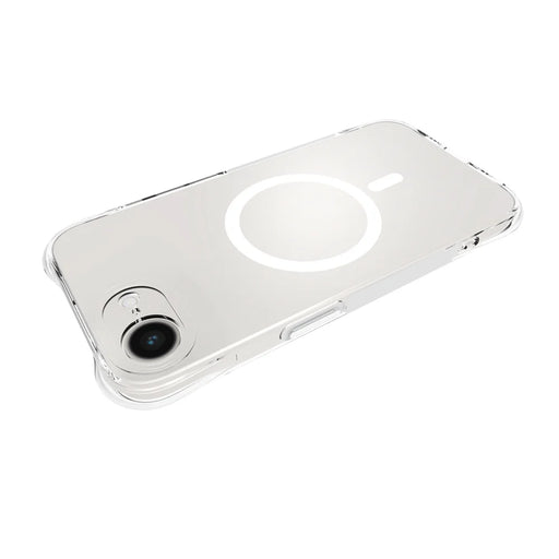 WANLONFENG for iPhone 16e / iPhone 17e TM1 Series 2.0mm Magnetic Case Clear TPU Phone Back Cover - Transparent - 2