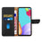 For Samsung Galaxy S26+ Case Genuine Cow Leather Phone Cover Nappa Texture - Black - 7