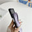 For Samsung Galaxy Z Flip8 Case Dachshund Pattern PU Leather + PC Protective Cover with Wrist Strap - Purple - 6