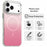 For iPhone 17 Pro Magnetic Case Gradient TPU + PET + PC IMD Shockproof Phone Cover - Pink - 2