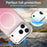 For iPhone 17 Pro Magnetic Case Gradient TPU + PET + PC IMD Shockproof Phone Cover - Pink - 3