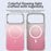 For iPhone 17 Pro Magnetic Case Gradient TPU + PET + PC IMD Shockproof Phone Cover - Pink - 4