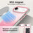 For iPhone Air Magnetic Case Gradient TPU + PET + PC IMD Shockproof Phone Cover - Pink - 5
