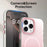 For iPhone 16 Pro Magnetic Case Gradient TPU + PET + PC IMD Shockproof Phone Cover - Pink - 7