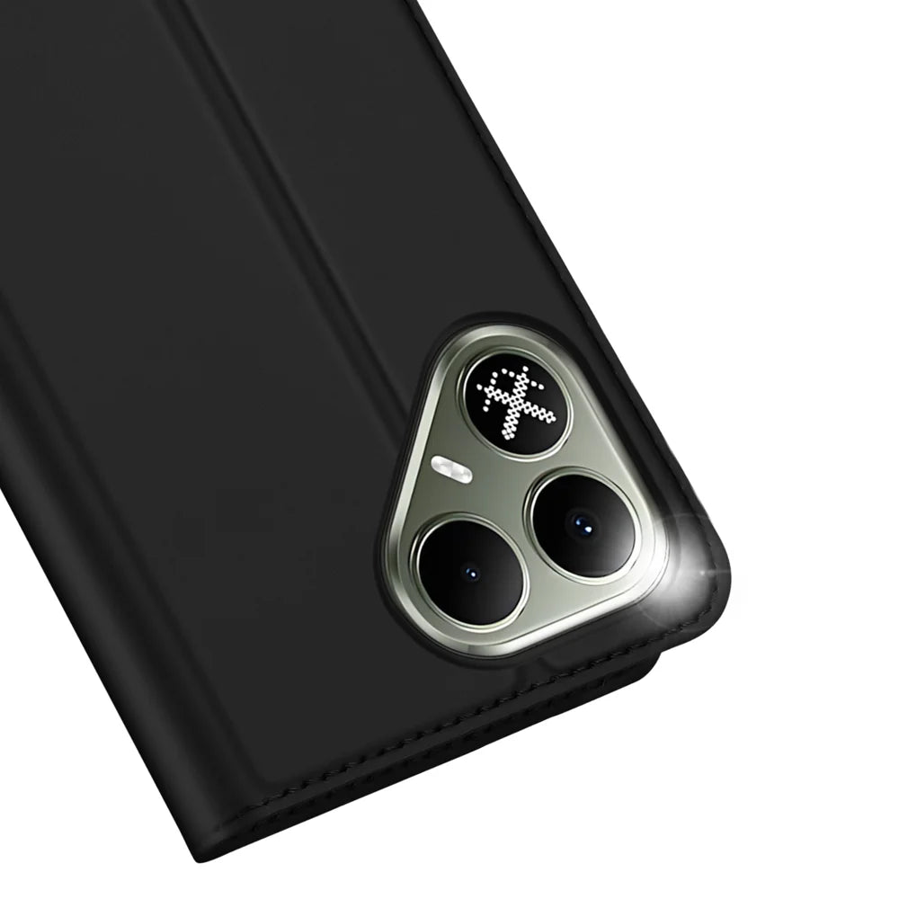 DUX DUCIS for TECNO Pova 8 5G Skin Pro Series Case Leather Stand Cover Card Holder - Black - 3