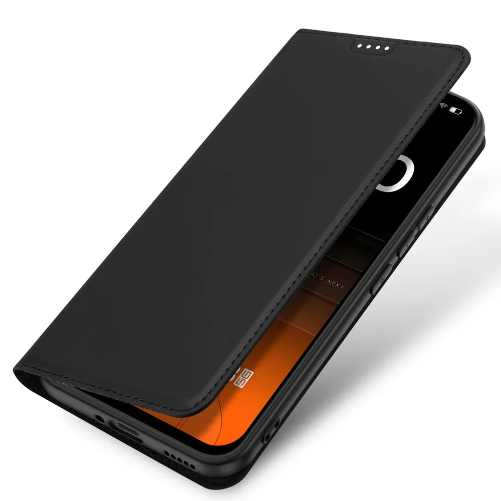 DUX DUCIS for TECNO Pova 8 5G Skin Pro Series Case Leather Stand Cover Card Holder - Black - 4