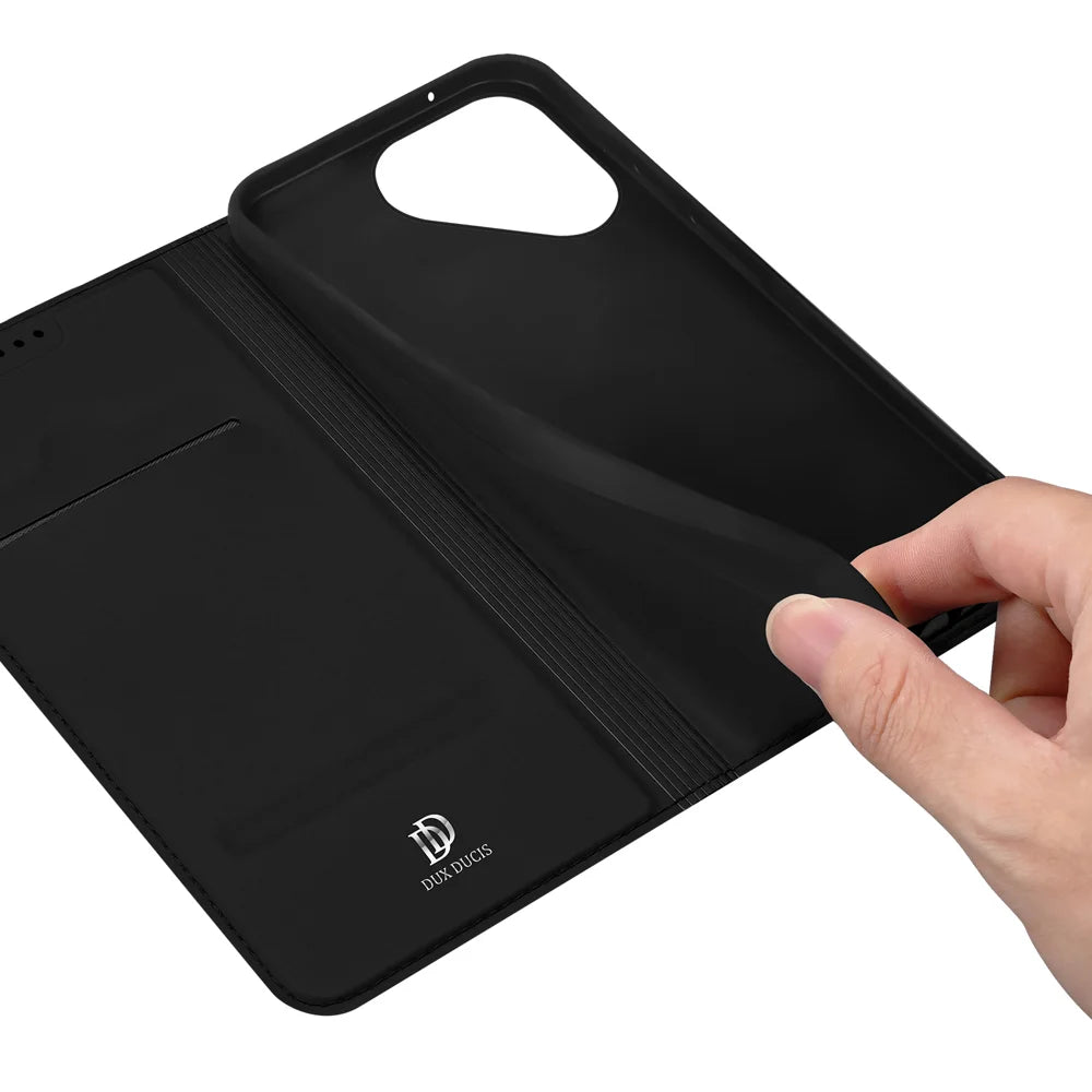 DUX DUCIS for TECNO Pova 8 5G Skin Pro Series Case Leather Stand Cover Card Holder - Black - 7