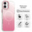 For iPhone 16 Plus Magnetic Case Gradient TPU + PET + PC IMD Shockproof Phone Cover - Pink - 2