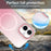 For iPhone 16 Plus Magnetic Case Gradient TPU + PET + PC IMD Shockproof Phone Cover - Pink - 3