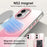 For iPhone 16 Plus Magnetic Case Gradient TPU + PET + PC IMD Shockproof Phone Cover - Pink - 5