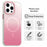 For iPhone 15 Pro Max Magnetic Case Gradient TPU + PET + PC IMD Shockproof Phone Cover - Pink - 2