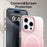 For iPhone 15 Pro Max Magnetic Case Gradient TPU + PET + PC IMD Shockproof Phone Cover - Pink - 7