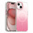 For iPhone 15 Plus Magnetic Case Gradient TPU + PET + PC IMD Shockproof Phone Cover - Pink - 1