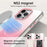 For iPhone 14 Pro Max Magnetic Case Gradient TPU + PET + PC IMD Shockproof Phone Cover - Pink - 5