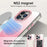 For iPhone 13 Pro Magnetic Case Gradient TPU + PET + PC IMD Shockproof Phone Cover - Pink - 5