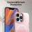 For iPhone 13 Pro Magnetic Case Gradient TPU + PET + PC IMD Shockproof Phone Cover - Pink - 7