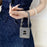 For Samsung Galaxy Z Flip8 Case Bear Charm PU Leather + PC Phone Cover with Wrist Strap - Houndstooth - 4