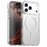 For iPhone 18 Pro Max / 17 Pro Max Magnetic Case Shock-absorbing Air Protection PC + TPU Phone Cover - White - 1