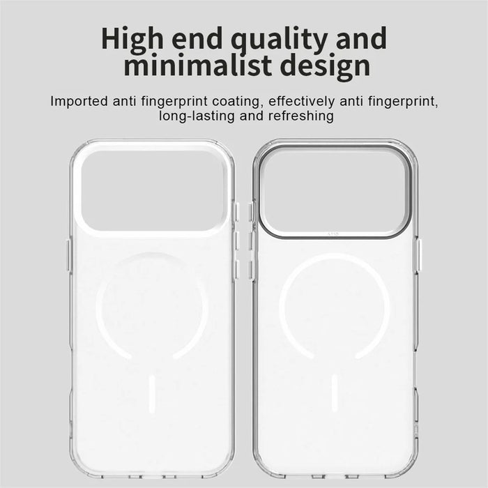 For iPhone 18 Pro Max / 17 Pro Max Magnetic Case Shock-absorbing Air Protection PC + TPU Phone Cover - White - 3