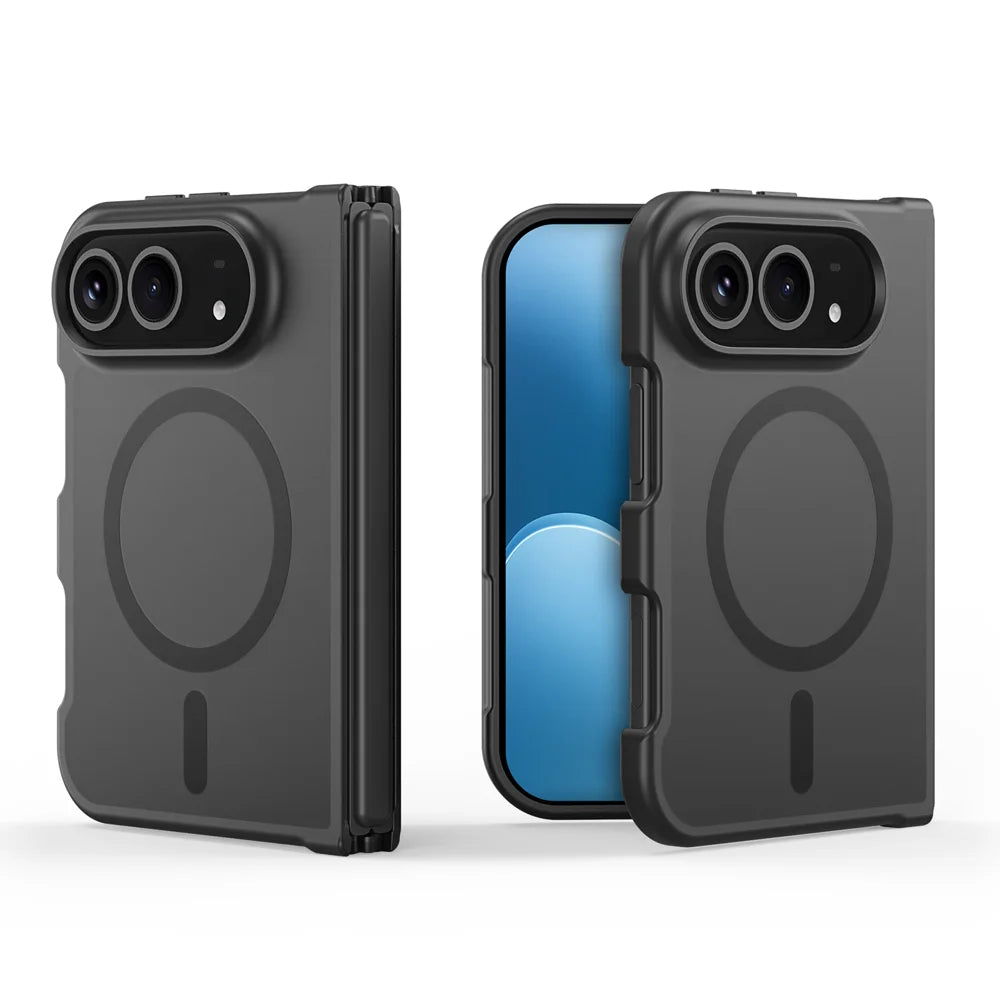 DUX DUCIS for iPhone Fold Magnetic Case  Yind Series PC+TPU Phone Cover - Black - 2