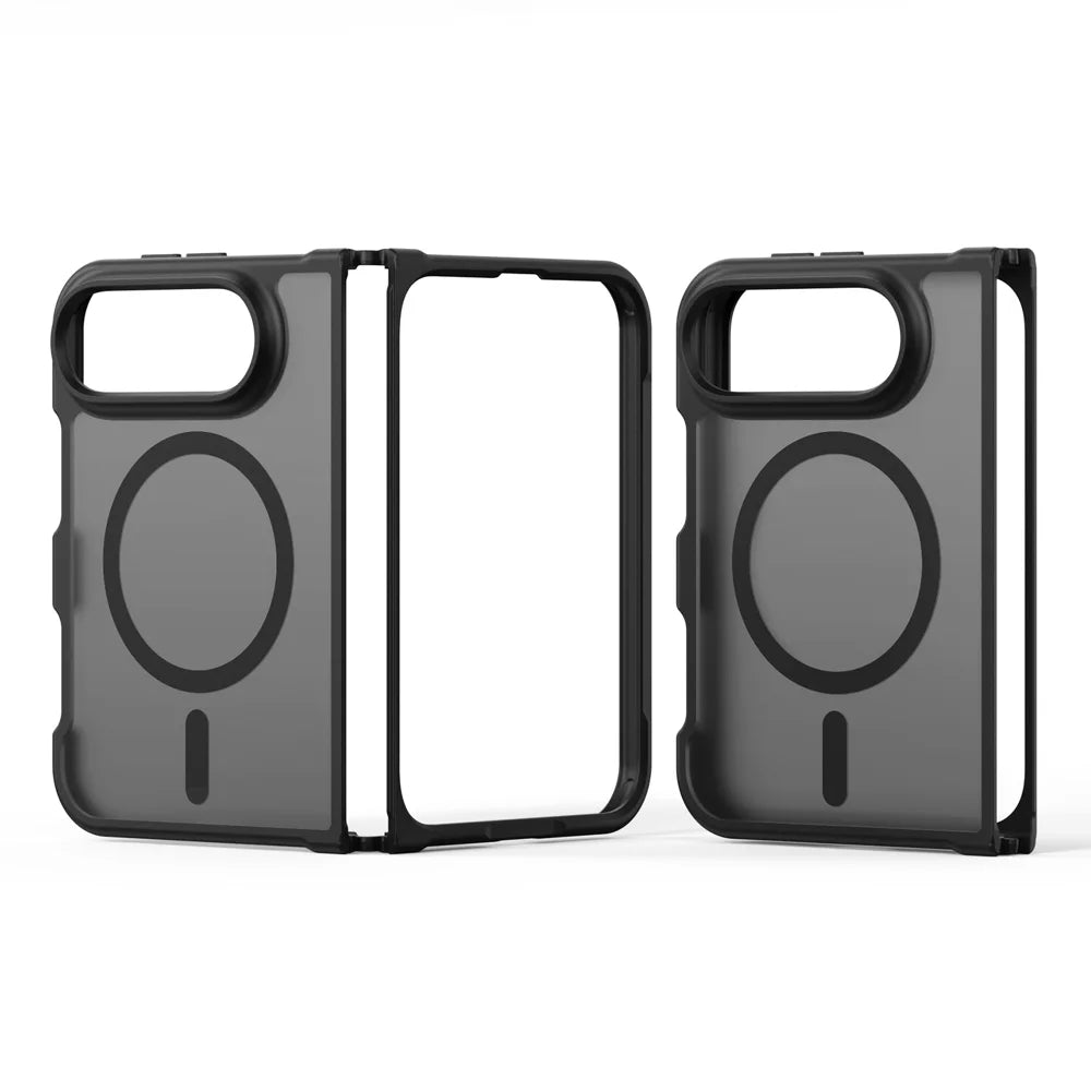 DUX DUCIS for iPhone Fold Magnetic Case  Yind Series PC+TPU Phone Cover - Black - 3
