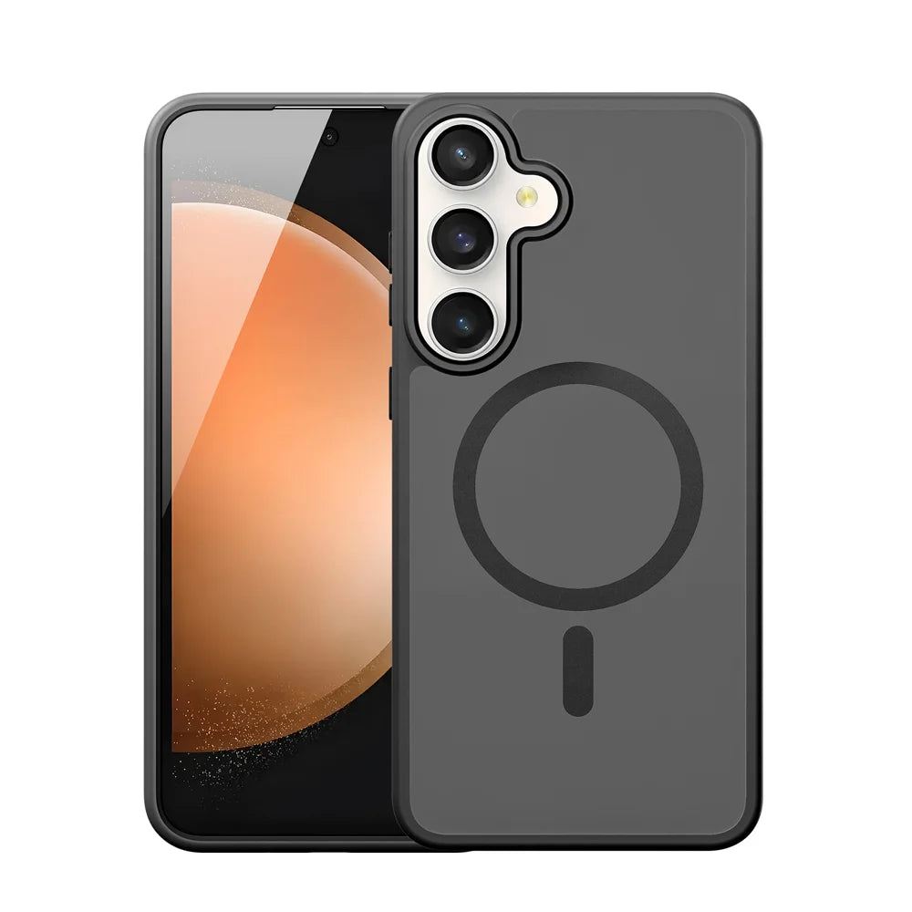 DUX DUCIS for Samsung Galaxy S26 FE / S25 FE Magnetic Case Yind Series PC+TPU Phone Cover - Black - 1