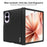 IMAK for Samsung Galaxy Z Fold8 Ruiyi Series Case Carbon Fiber Texture Leather + PC Phone Cover - As Shown - 5