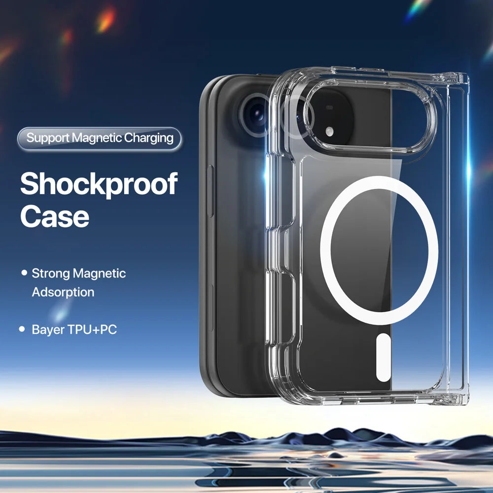 DUX DUCIS for iPhone Fold Clin Series Back Cover PC + TPU Clear Phone Case - Clear - 3