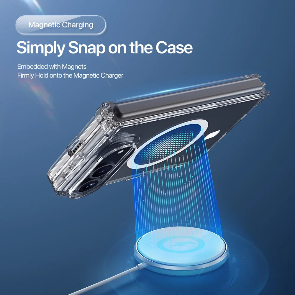 DUX DUCIS for iPhone Fold Clin Series Back Cover PC + TPU Clear Phone Case - Clear - 4