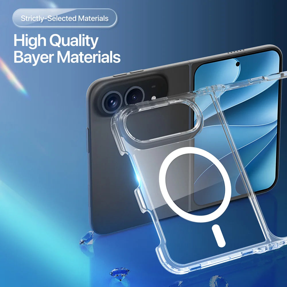 DUX DUCIS for iPhone Fold Clin Series Back Cover PC + TPU Clear Phone Case - Clear - 6
