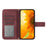 For Samsung Galaxy S25+ Wallet Case Sunflower Imprinted  PU Leather Phone Stand Cover with Shoulder Strap - Wine Red - 3
