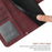 For Samsung Galaxy S25+ Wallet Case Sunflower Imprinted  PU Leather Phone Stand Cover with Shoulder Strap - Wine Red - 7