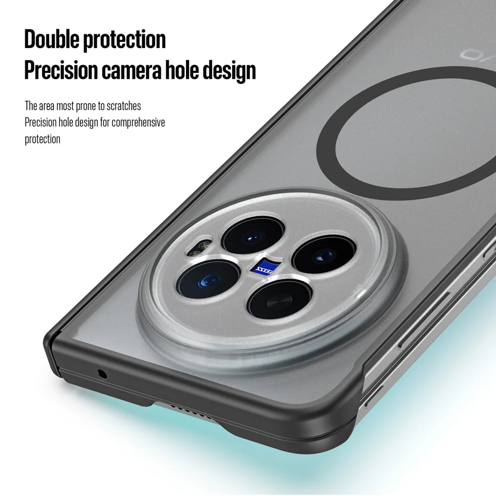DUX DUCIS for vivo X Fold6 5G Magnetic Case  Expn Series PC + TPU Phone Back Cover - Black - 7