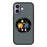 For iPhone 17 Smart Window Case with Circular Screen Magnetic Kickstand PC + TPU Multi-Functional Phone Cover - Black - 1