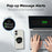 For iPhone 17 Smart Window Case with Circular Screen Magnetic Kickstand PC + TPU Multi-Functional Phone Cover - Black - 5