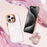 For iPhone 14 Pro Case Metal Camera Kickstand Shockproof Clear PC + TPU Phone Cover - Transparent Orange - 2