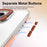 For iPhone 14 Pro Case Metal Camera Kickstand Shockproof Clear PC + TPU Phone Cover - Transparent Orange - 7