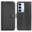 For Realme C100 5G Case Wallet Stand Litchi Texture Shockproof Leather Phone Cover - Black - 1