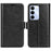 For Realme C100 5G Case Crazy Horse Texture Stand Leather Phone Cover - Black - 1